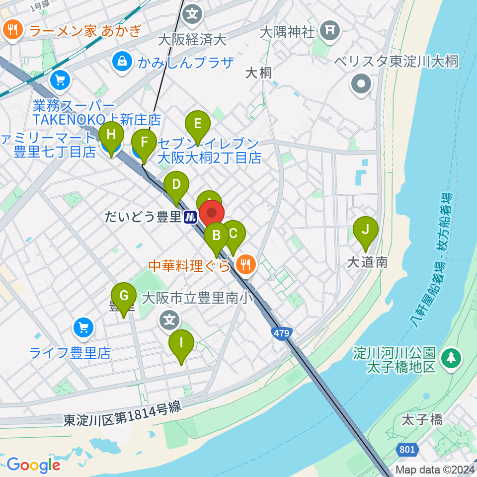 シンカワピアノセンター周辺のコンビニエンスストア一覧地図