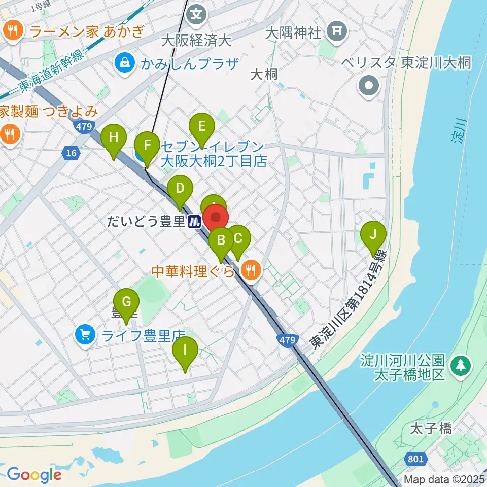 シンカワピアノセンター周辺のコンビニエンスストア一覧地図