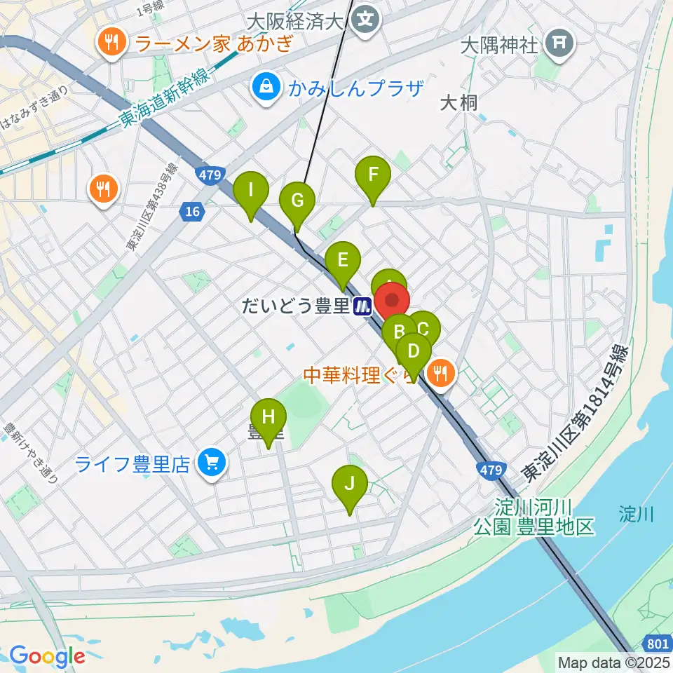シンカワピアノセンター周辺のコンビニエンスストア一覧地図