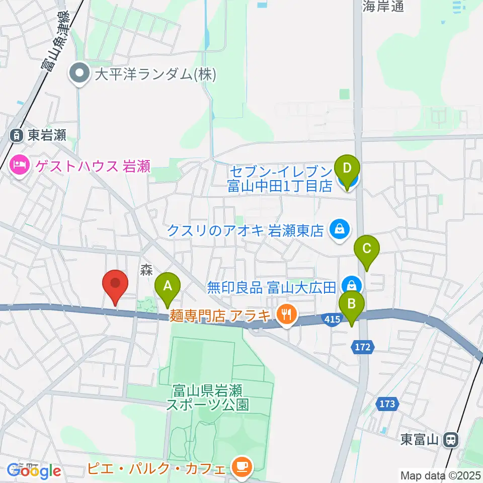 開進堂楽器 MPC北の森周辺のコンビニエンスストア一覧地図