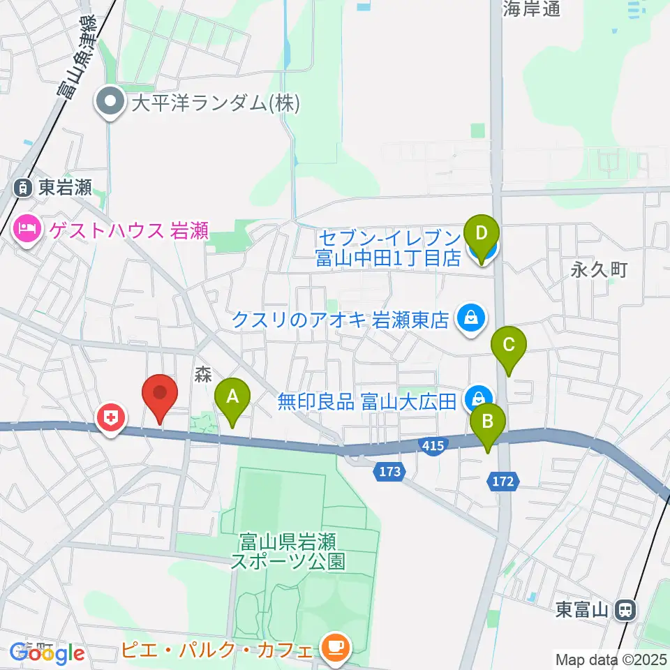 開進堂楽器 MPC北の森周辺のコンビニエンスストア一覧地図