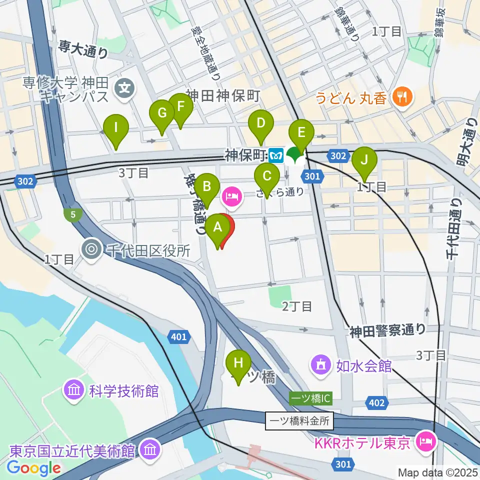 日本教育会館 一ツ橋ホール周辺のコンビニエンスストア一覧地図