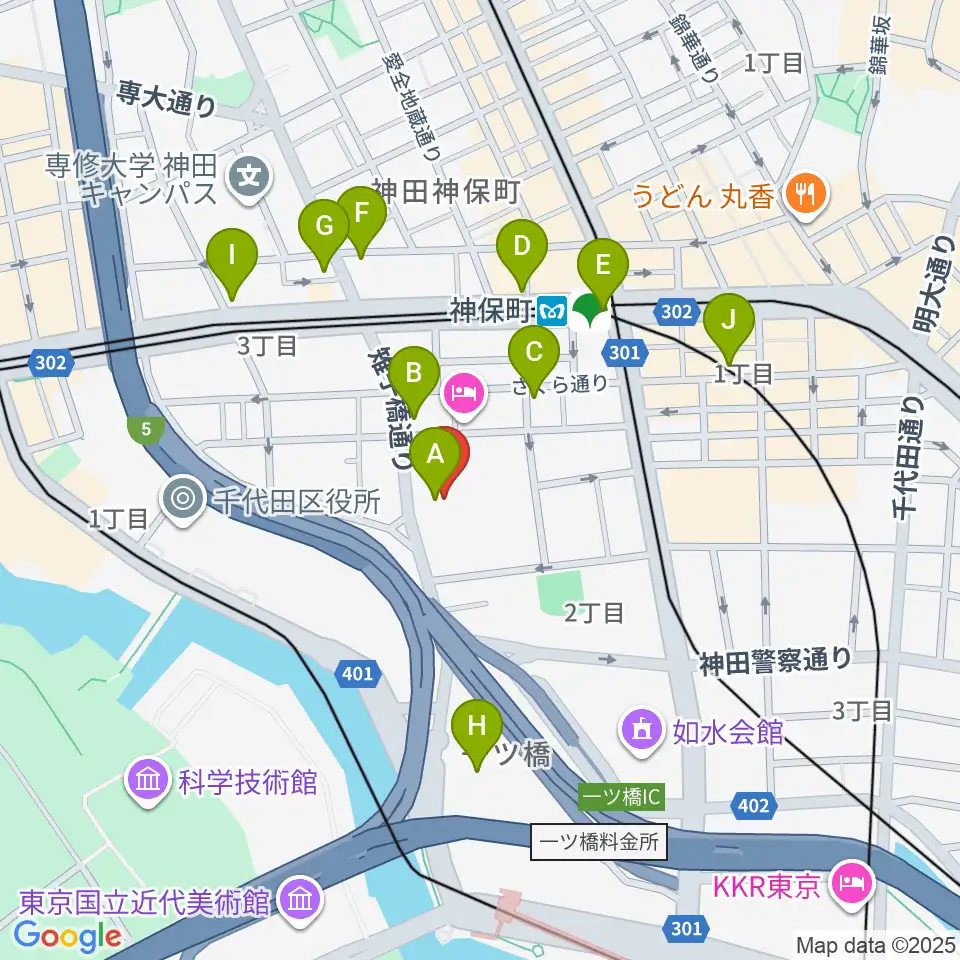 日本教育会館 一ツ橋ホール周辺のコンビニエンスストア一覧地図
