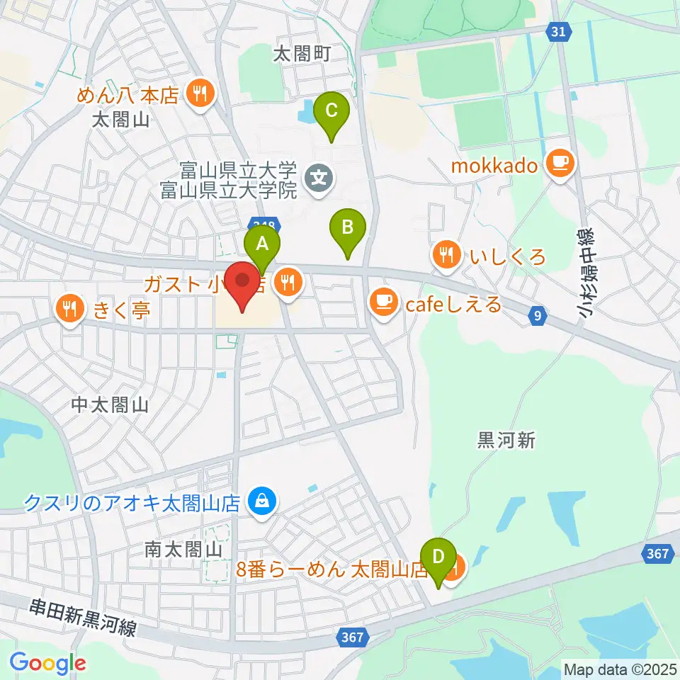開進堂楽器 MPC太閤山周辺のコンビニエンスストア一覧地図