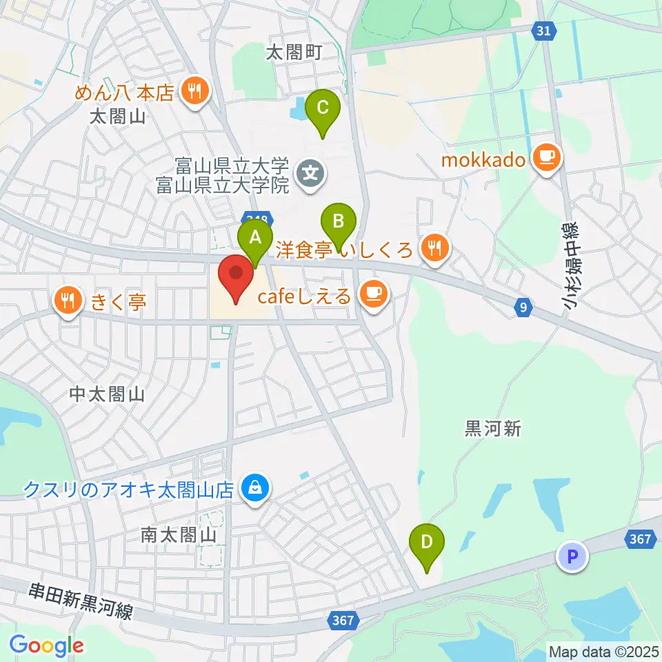 開進堂楽器 MPC太閤山周辺のコンビニエンスストア一覧地図