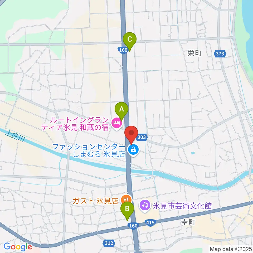 開進堂楽器 MPC氷見周辺のコンビニエンスストア一覧地図
