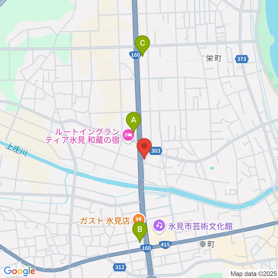 開進堂楽器 MPC氷見周辺のコンビニエンスストア一覧地図