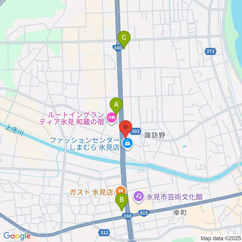 開進堂楽器 MPC氷見周辺のコンビニエンスストア一覧地図