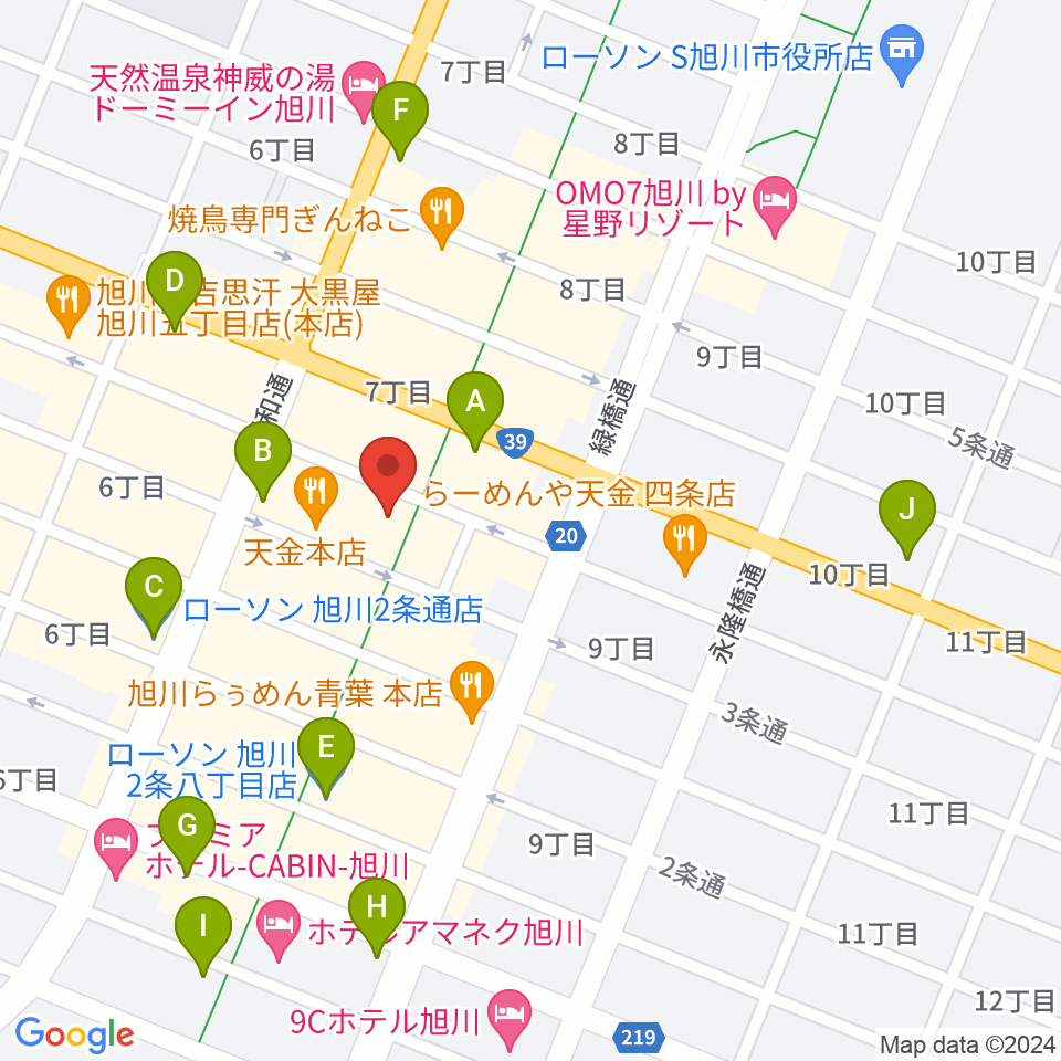 FMりべーる周辺のコンビニエンスストア一覧地図