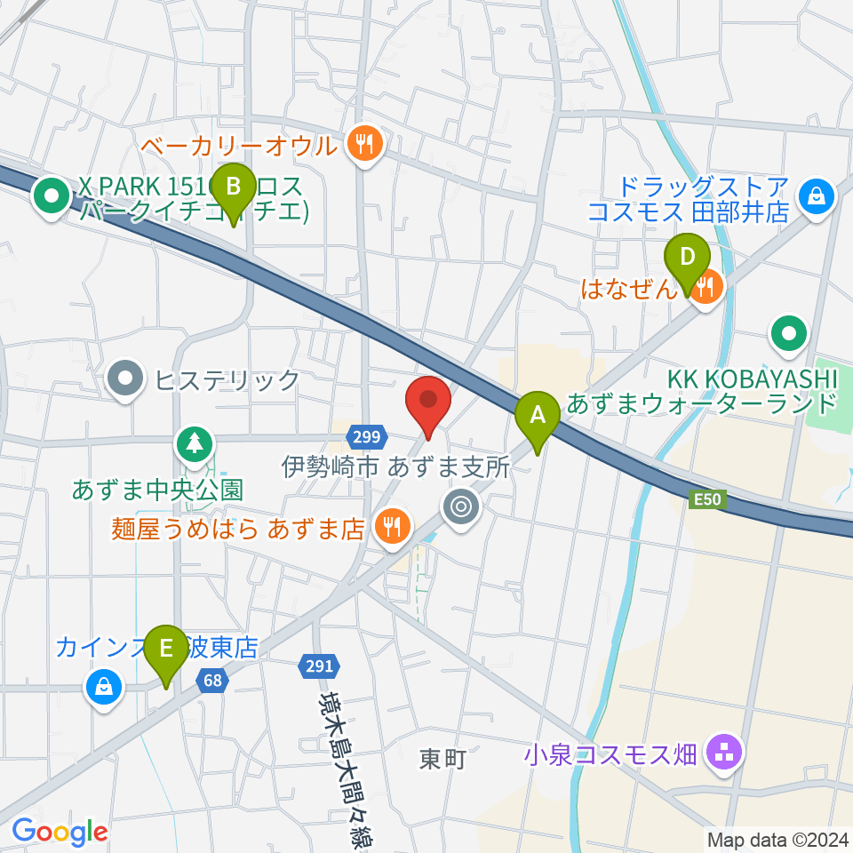 古澤ミュージックスクール周辺のコンビニエンスストア一覧地図