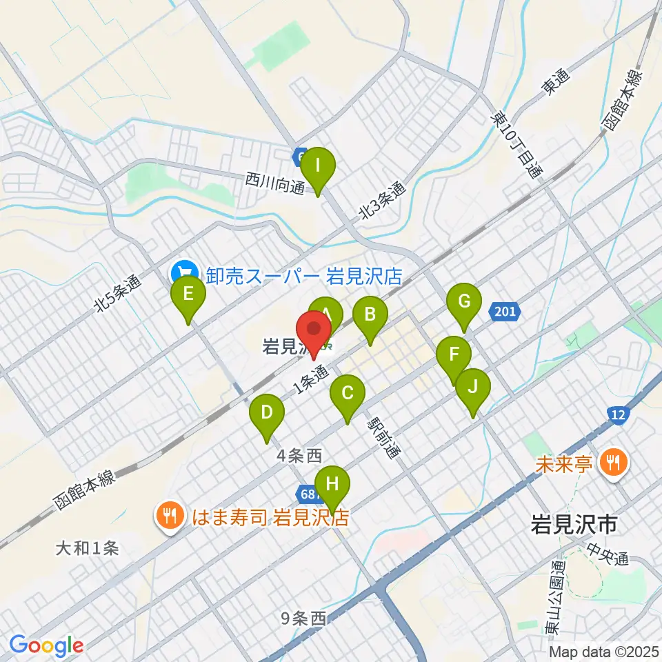 FMはまなす周辺のコンビニエンスストア一覧地図