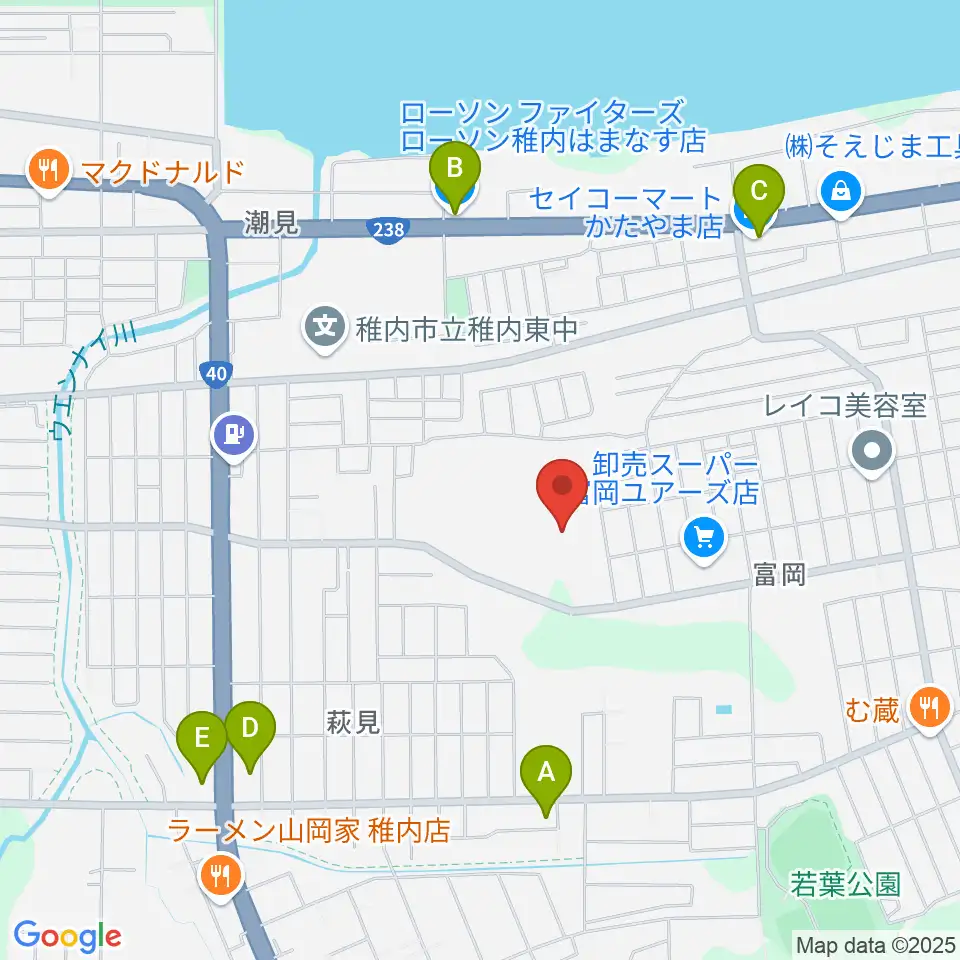 FMわっぴ~周辺のコンビニエンスストア一覧地図