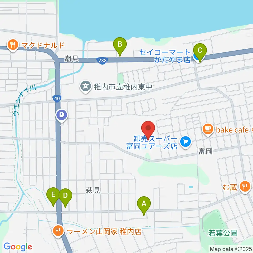 FMわっぴ~周辺のコンビニエンスストア一覧地図