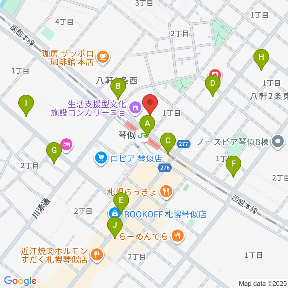 三角山放送局周辺のコンビニエンスストア一覧地図