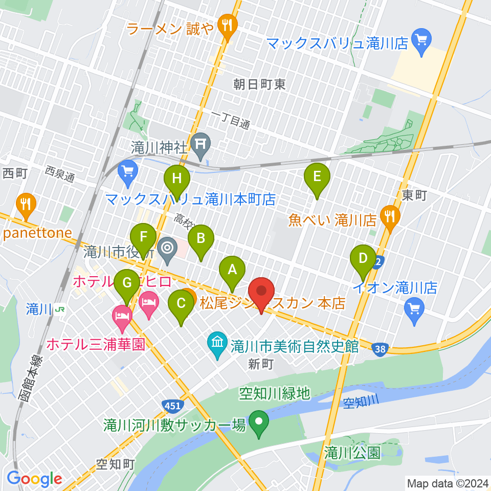 FM G'Sky周辺のコンビニエンスストア一覧地図