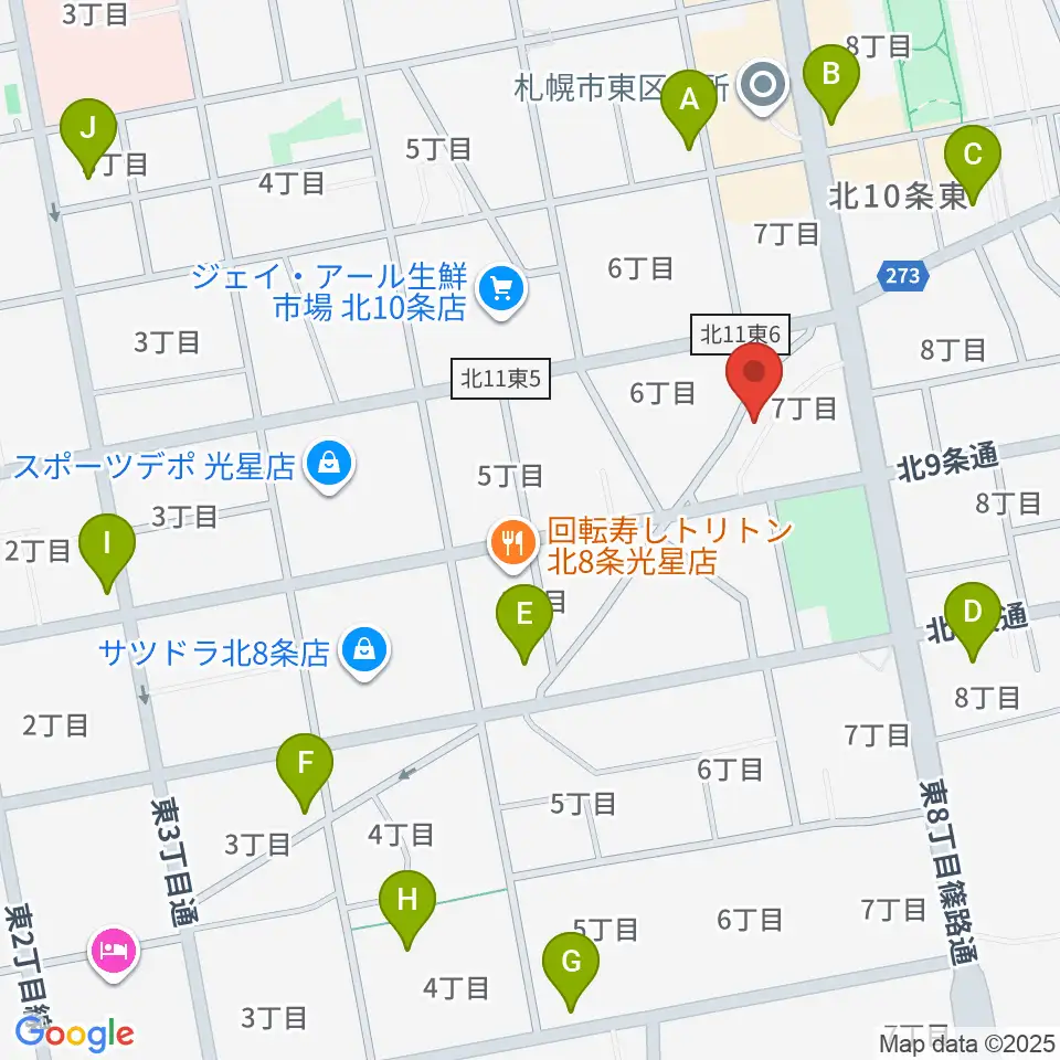 さっぽろ村ラジオ周辺のコンビニエンスストア一覧地図