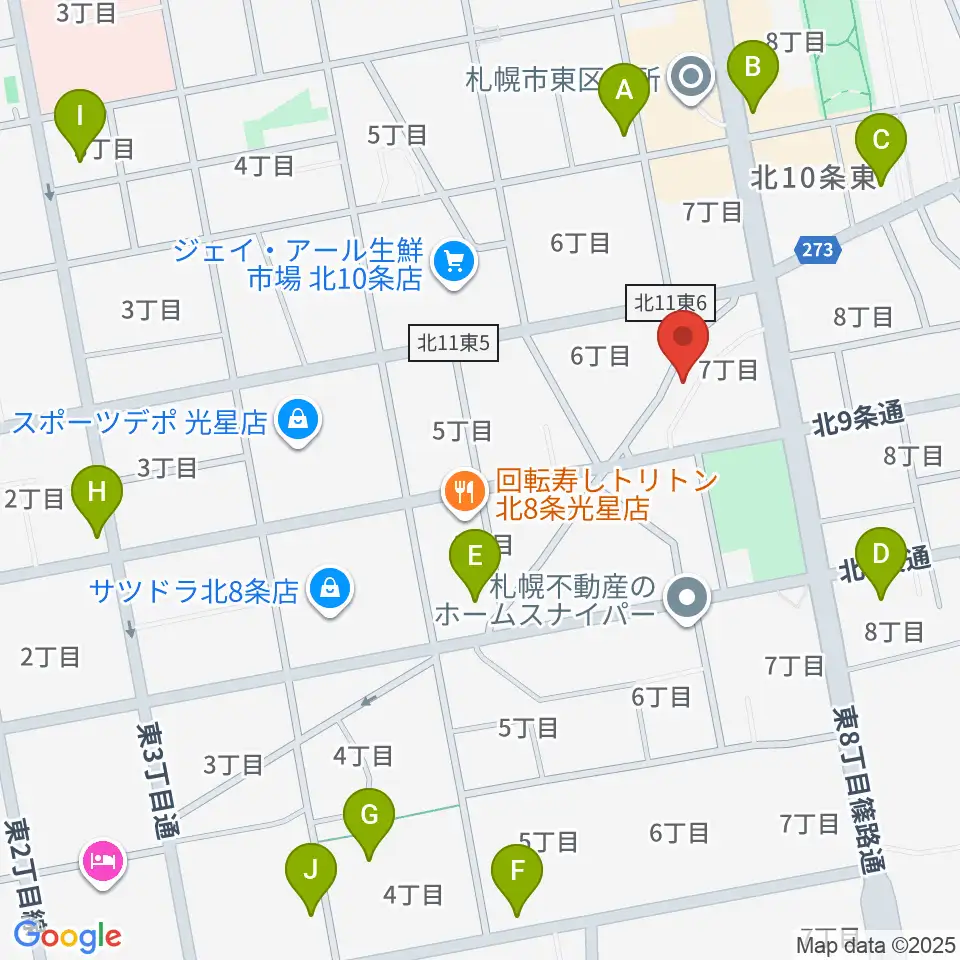 さっぽろ村ラジオ周辺のコンビニエンスストア一覧地図