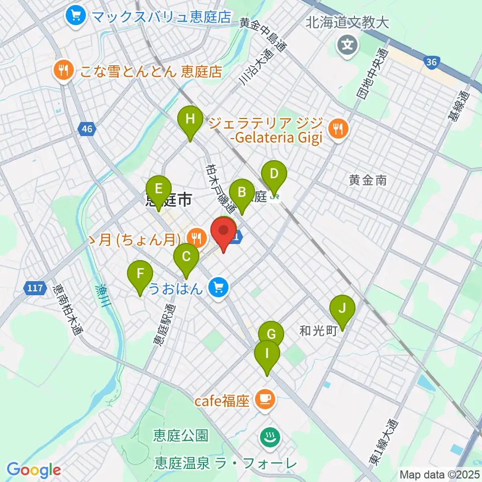 e-niwa(いーにわ)周辺のコンビニエンスストア一覧地図