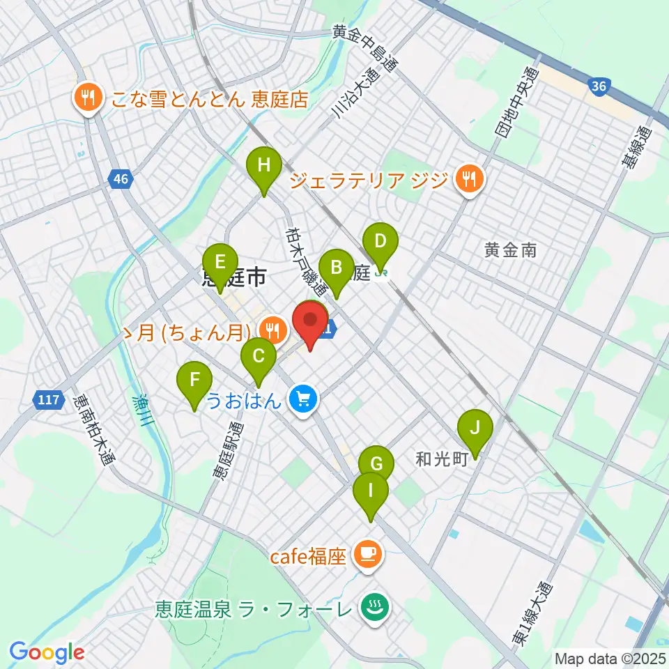 e-niwa（いーにわ）周辺のコンビニエンスストア一覧地図