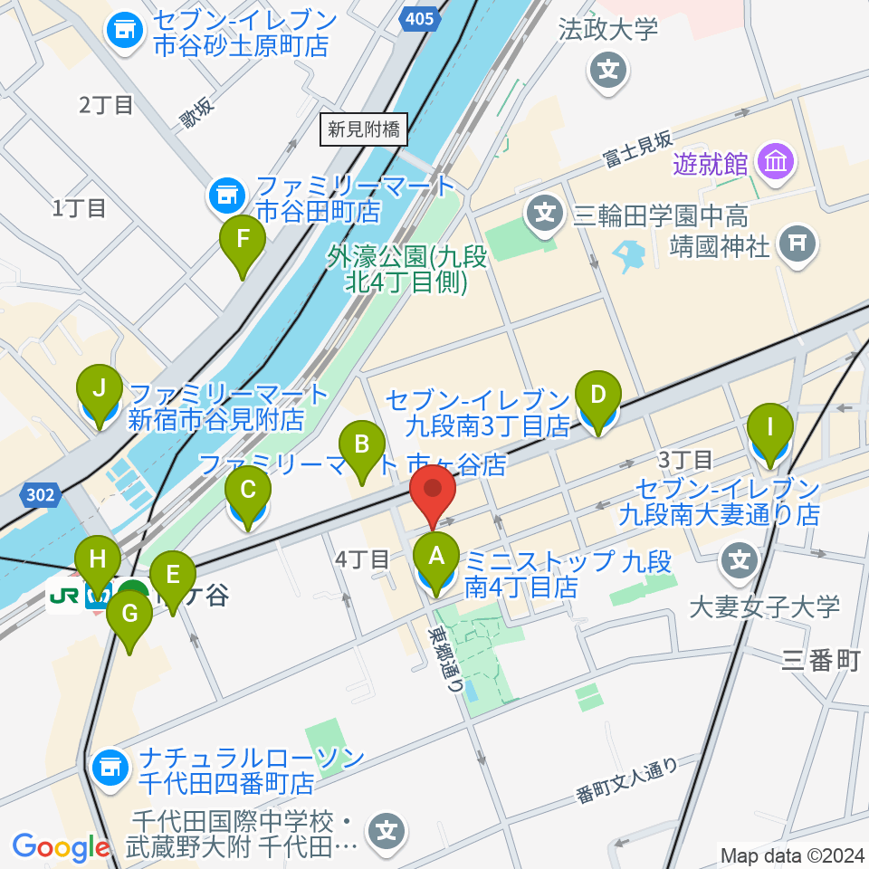 弦楽器Tonica周辺のコンビニエンスストア一覧地図