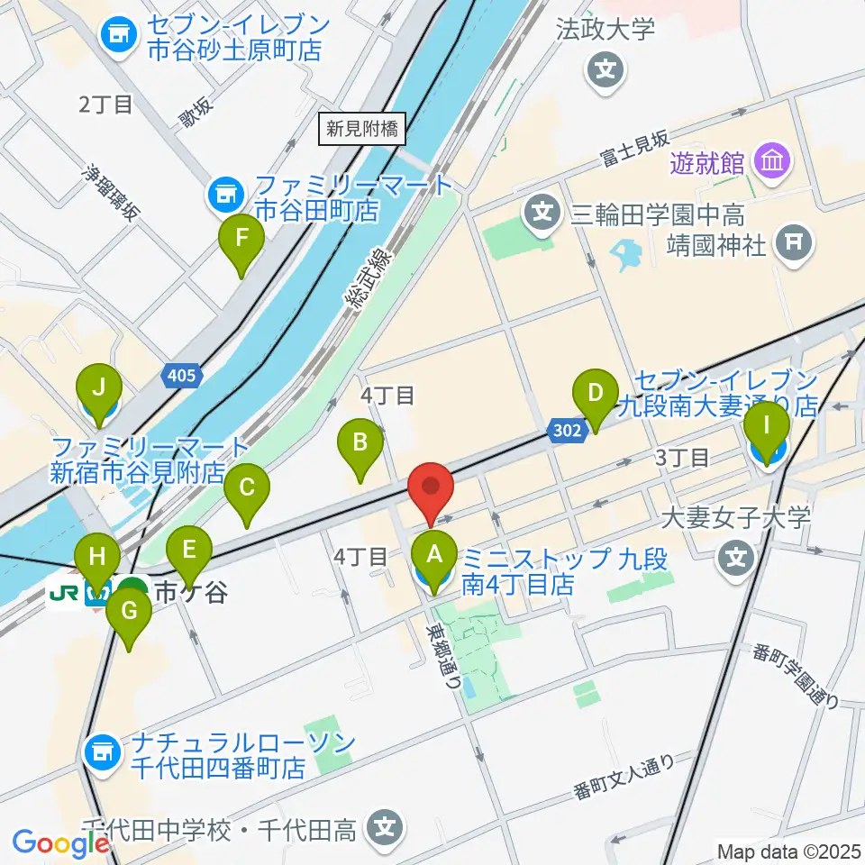 弦楽器Tonica周辺のコンビニエンスストア一覧地図