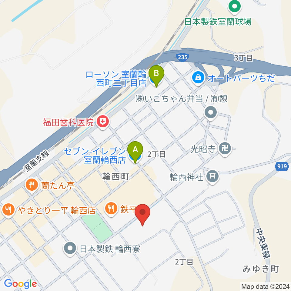 FMびゅー周辺のコンビニエンスストア一覧地図