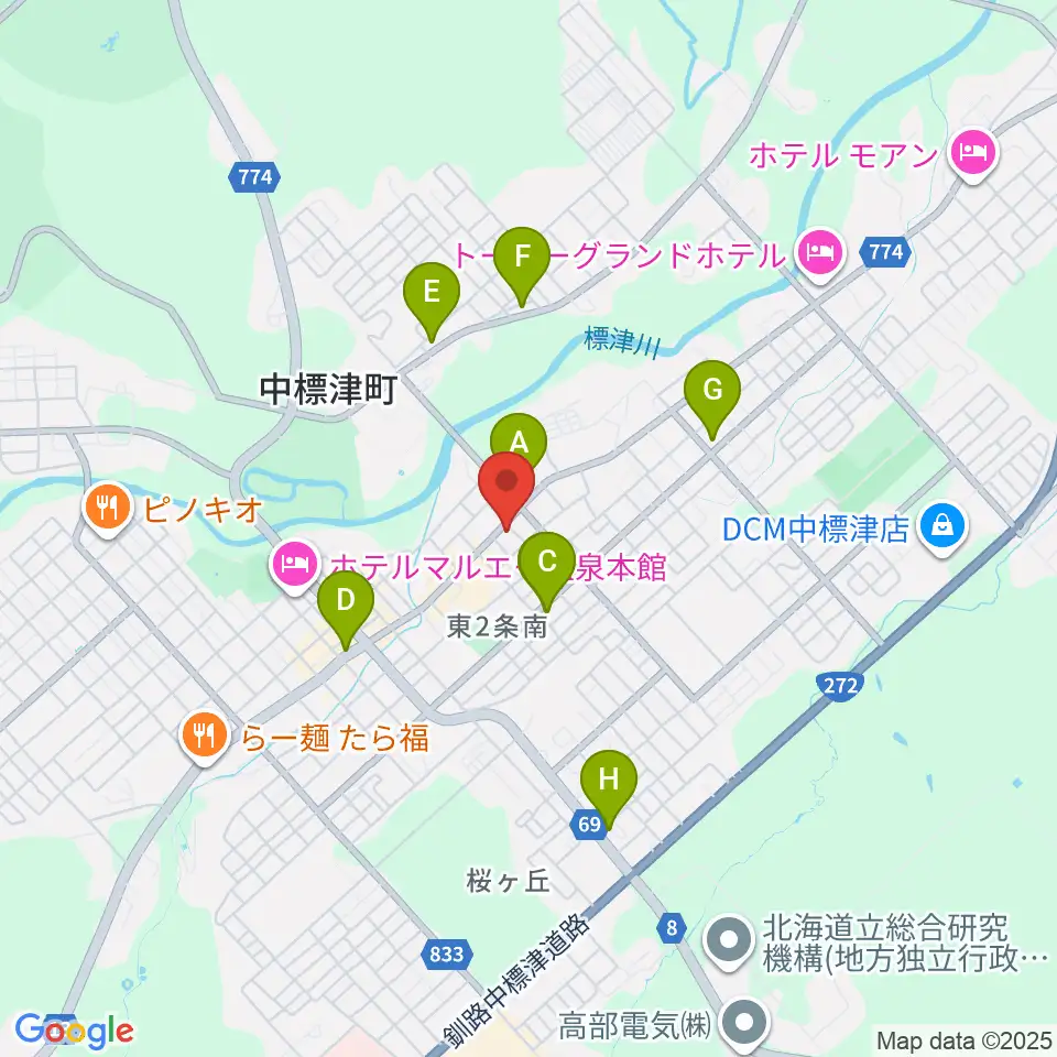 FMはな周辺のコンビニエンスストア一覧地図
