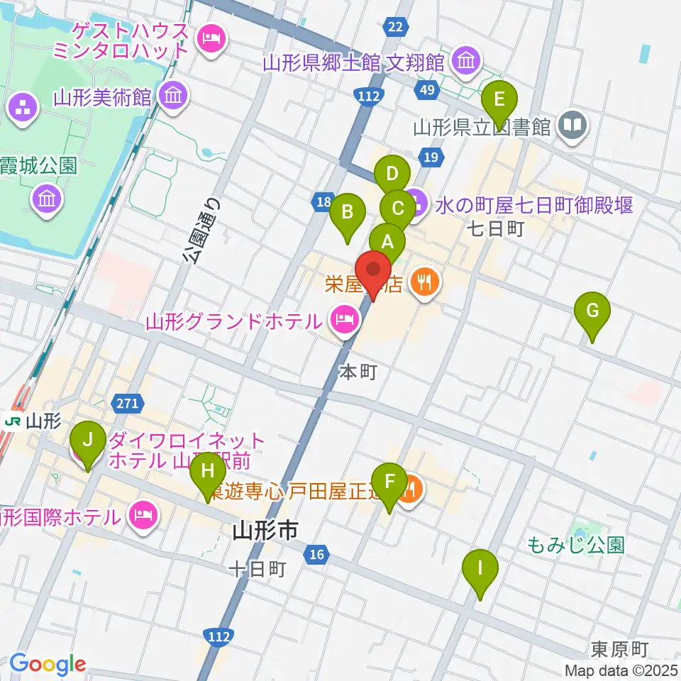 ラジオモンスター周辺のコンビニエンスストア一覧地図