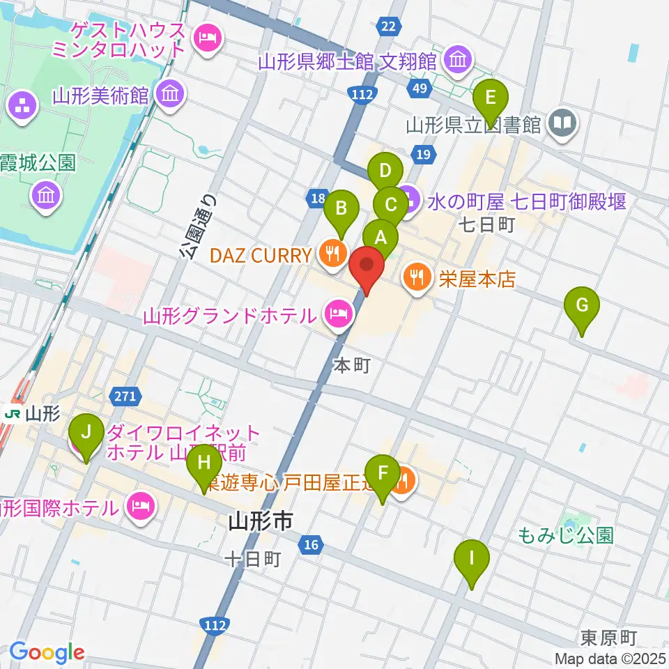 ラジオモンスター周辺のコンビニエンスストア一覧地図
