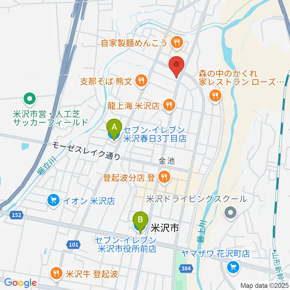 エフエムNCVおきたまGO！周辺のコンビニエンスストア一覧地図