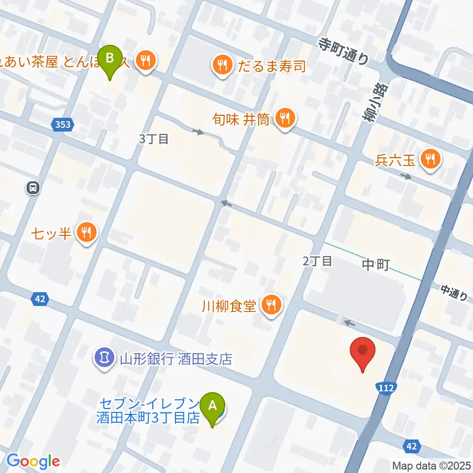 酒田FMハーバーRADIO周辺のコンビニエンスストア一覧地図