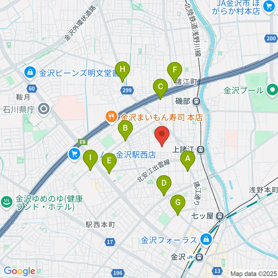開進堂楽器 MPC諸江周辺のコンビニエンスストア一覧地図