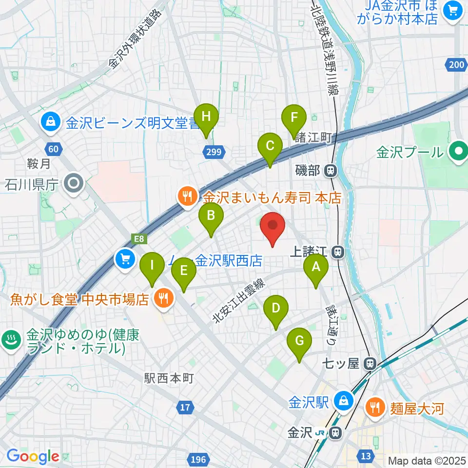 開進堂楽器 MPC諸江周辺のコンビニエンスストア一覧地図