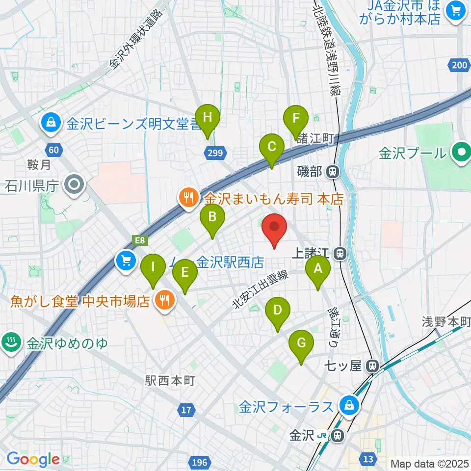 開進堂楽器 MPC諸江周辺のコンビニエンスストア一覧地図