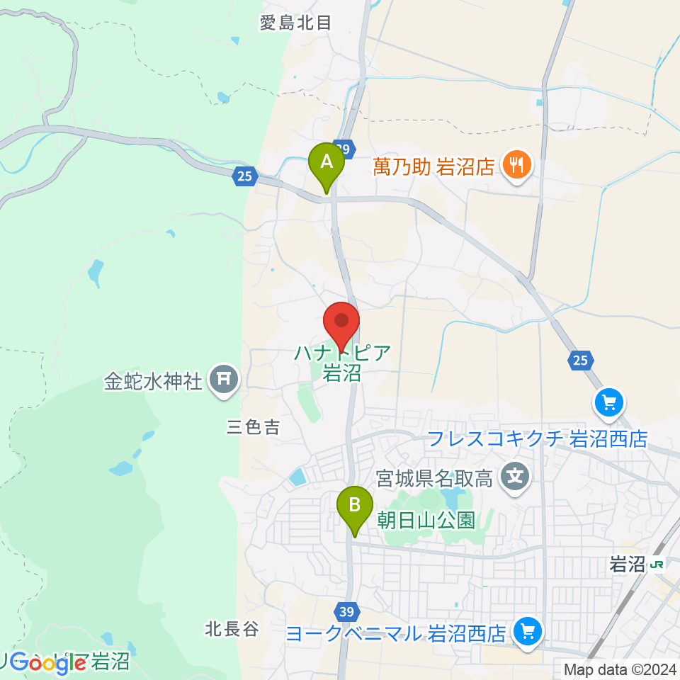 エフエムいわぬま周辺のコンビニエンスストア一覧地図