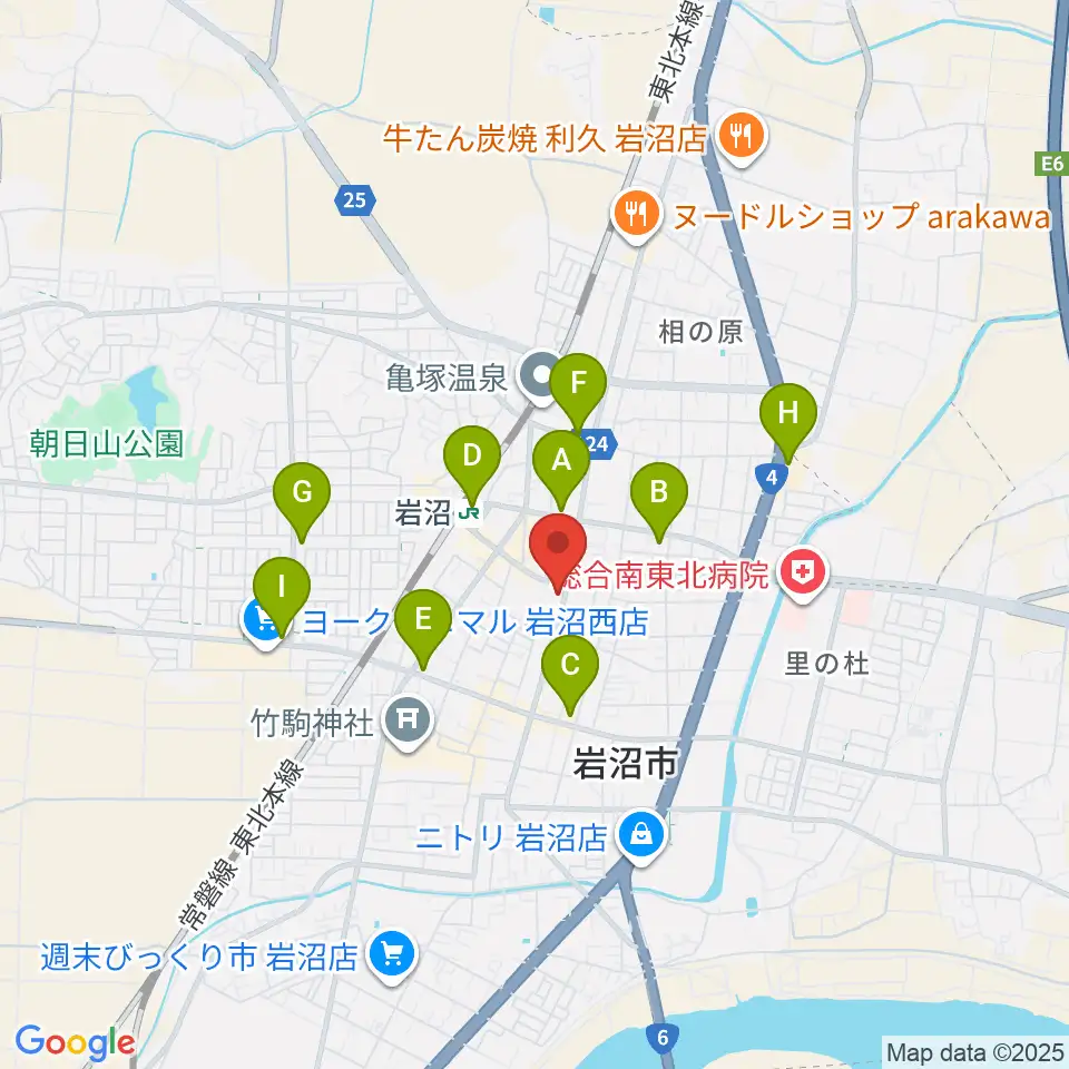 エフエムいわぬま周辺のコンビニエンスストア一覧地図