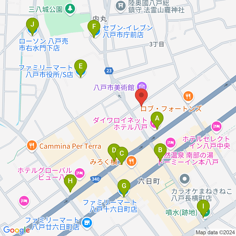 ビーエフエム周辺のコンビニエンスストア一覧地図