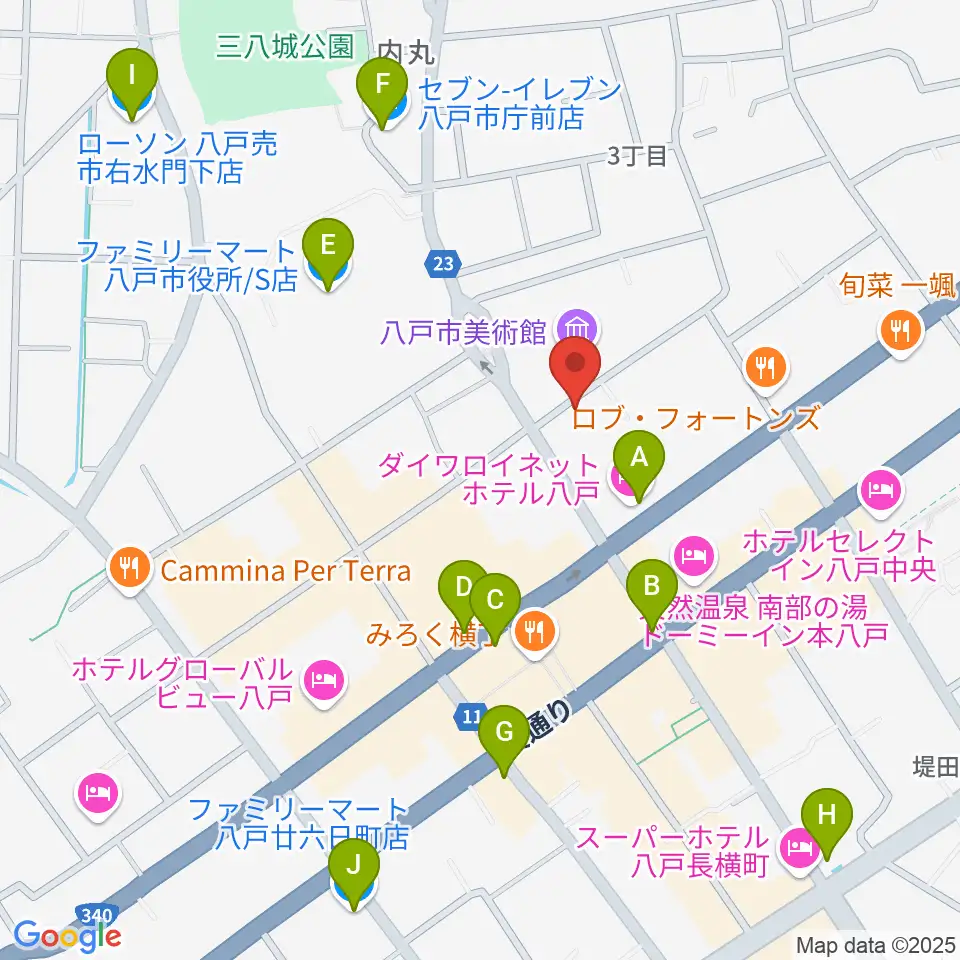 ビーエフエム周辺のコンビニエンスストア一覧地図