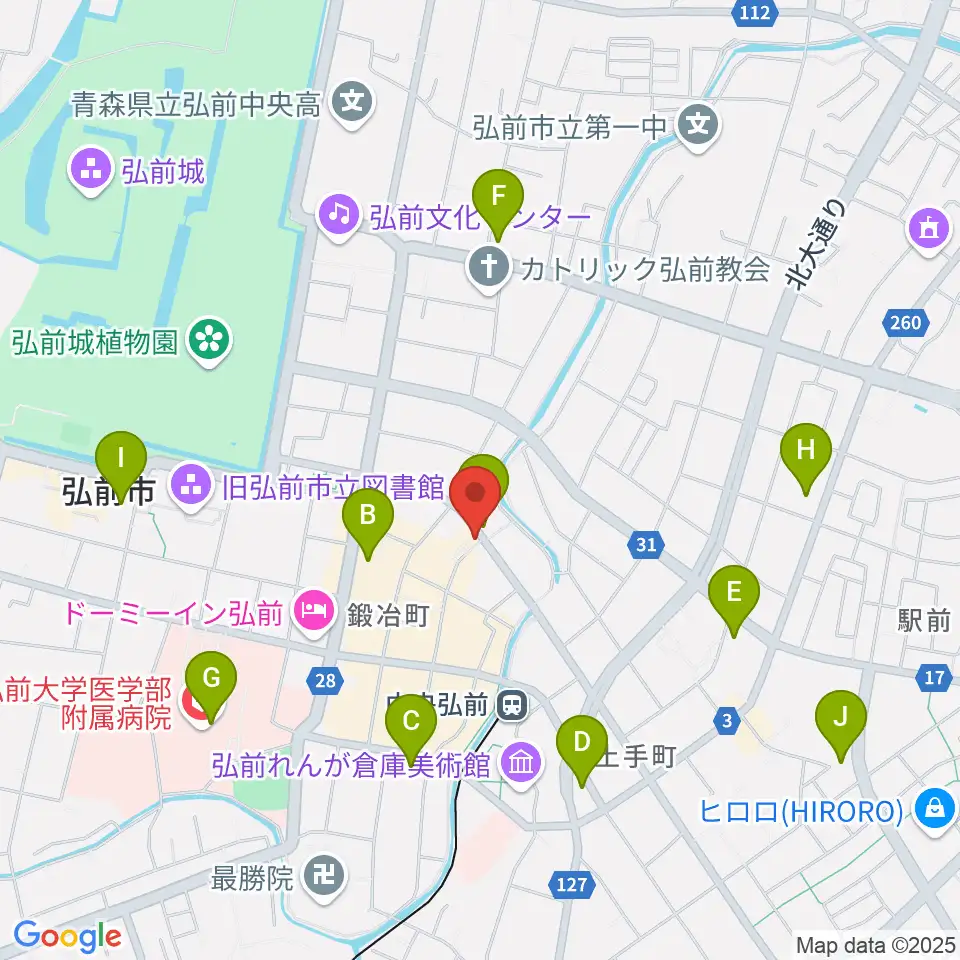 FMアップルウェーブ周辺のコンビニエンスストア一覧地図