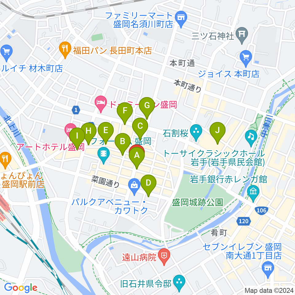 CLUB CHANGE WAVE周辺のコンビニエンスストア一覧地図