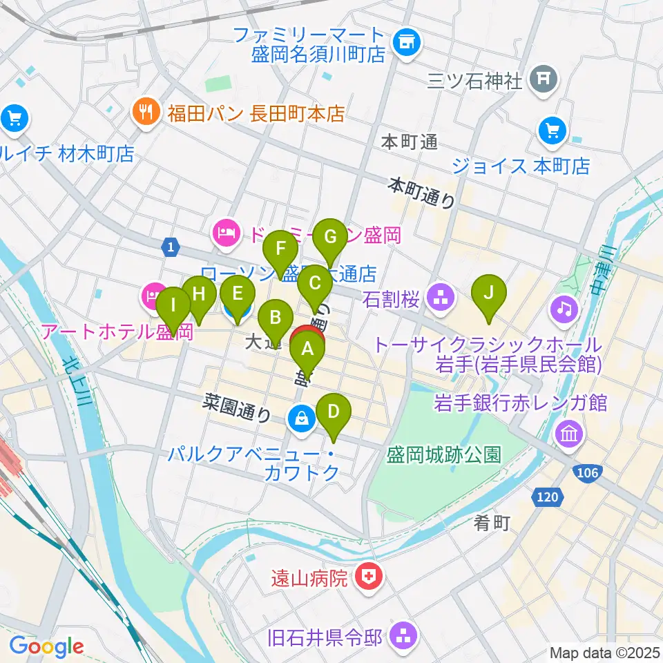 CLUB CHANGE WAVE周辺のコンビニエンスストア一覧地図
