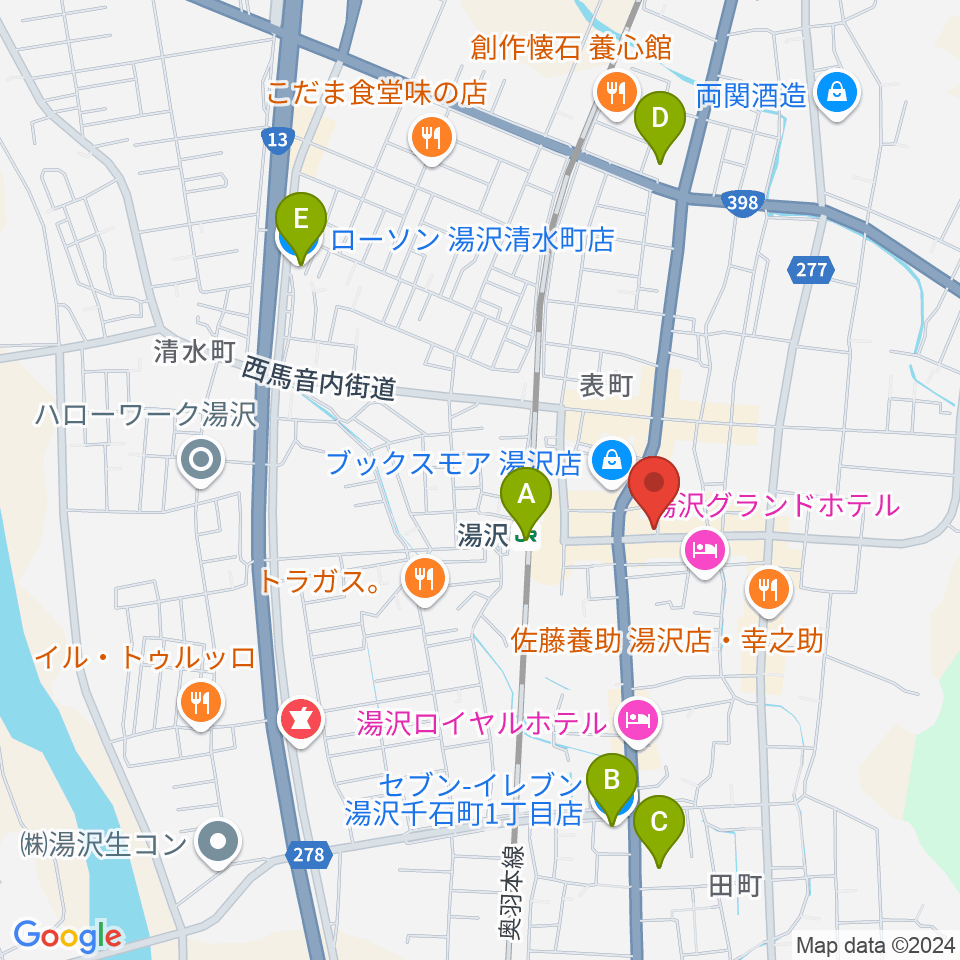 FMゆーとぴあ周辺のコンビニエンスストア一覧地図