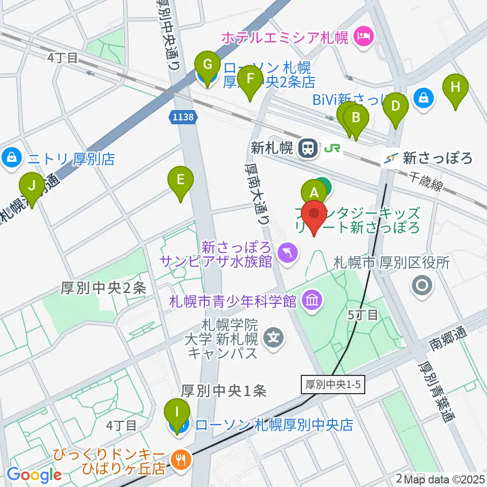 RADIOワンダーストレージ FMドラマシティ周辺のコンビニエンスストア一覧地図