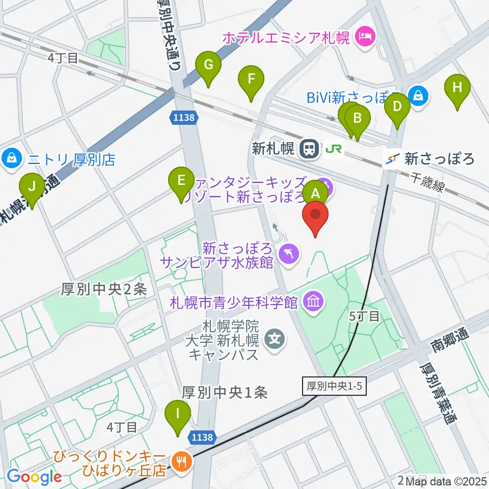 RADIOワンダーストレージ FMドラマシティ周辺のコンビニエンスストア一覧地図