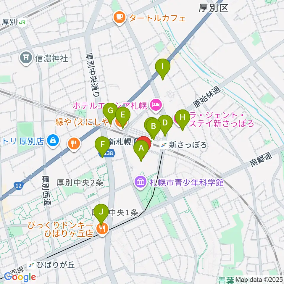 RADIO YAMASHO FMドラマシティ周辺のコンビニエンスストア一覧地図