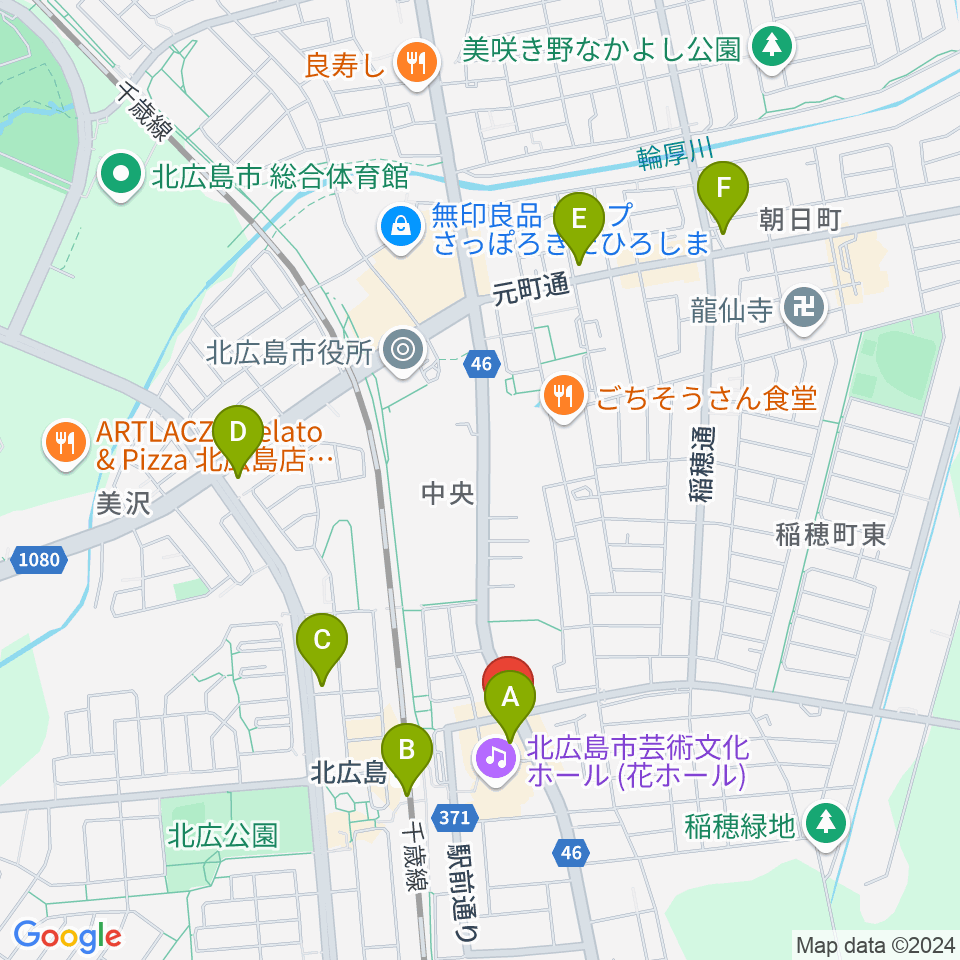 FMメイプル周辺のコンビニエンスストア一覧地図