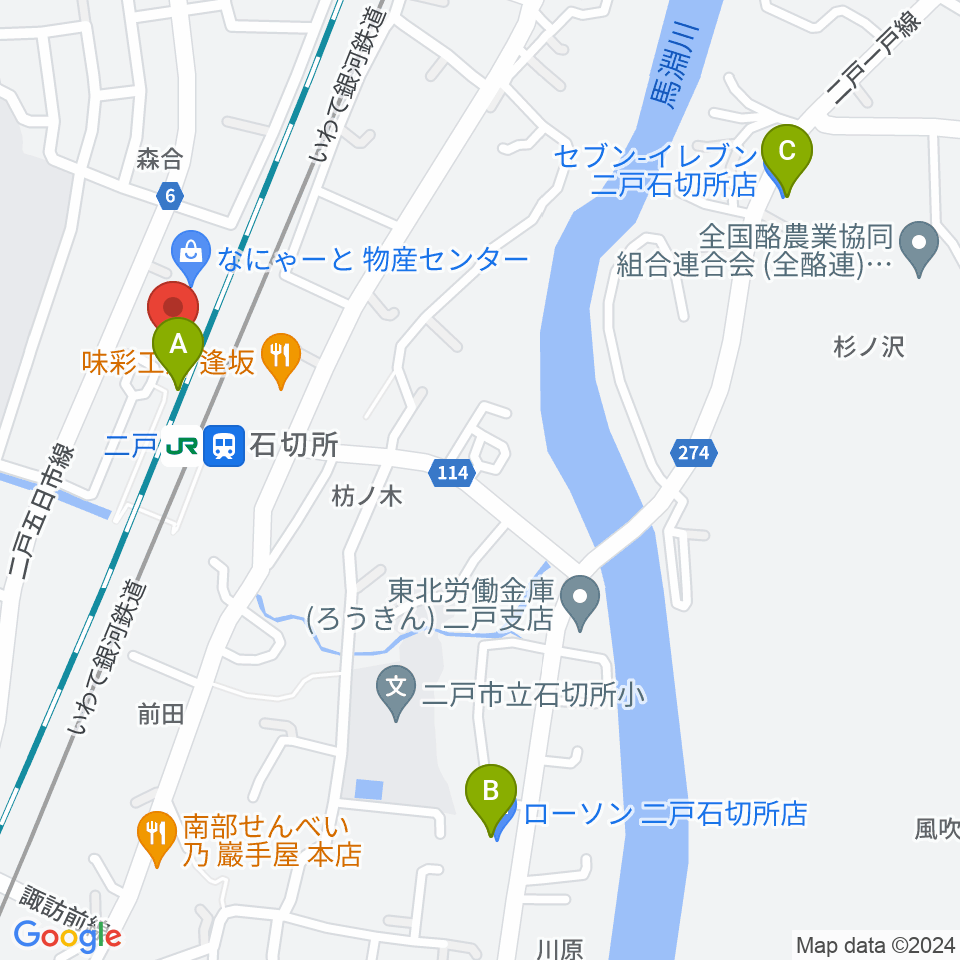 カシオペアFM周辺のコンビニエンスストア一覧地図