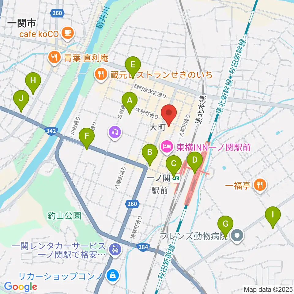 FMあすも周辺のコンビニエンスストア一覧地図