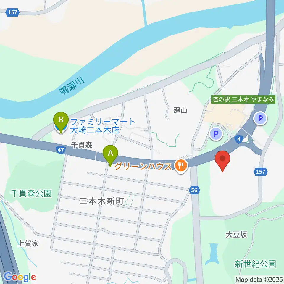 OCRFM83.5 おおさきFM周辺のコンビニエンスストア一覧地図