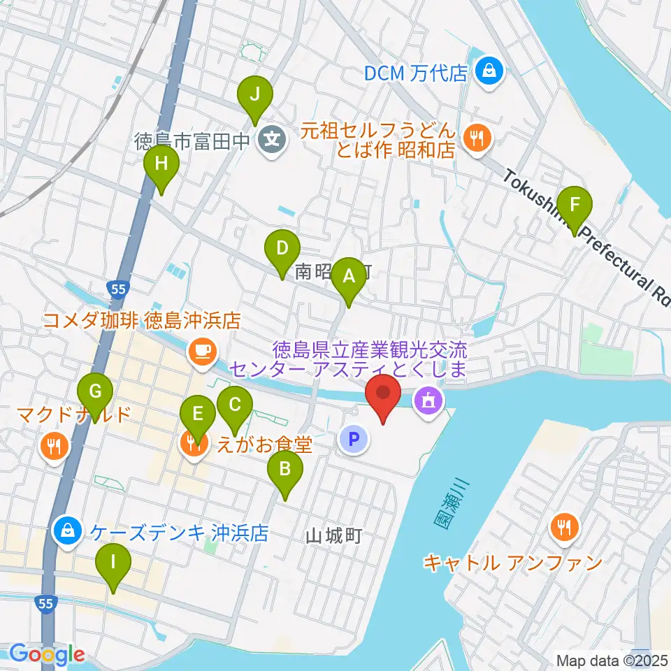 エフエムびざん B-FM791周辺のコンビニエンスストア一覧地図